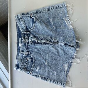 PacSun Light Blue High Waist Denim Shorts